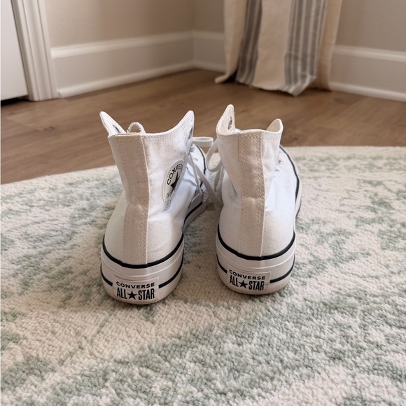 Converse White High-Top Canvas Sneakers - Picture 5 of 5